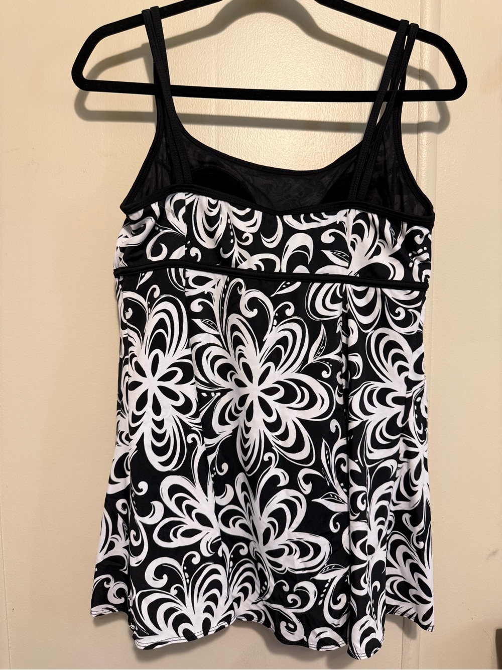 New Robby Len Colonial Paisley One Piece Tummy Shaper Swimdress size 14 - Picture 3 of 13